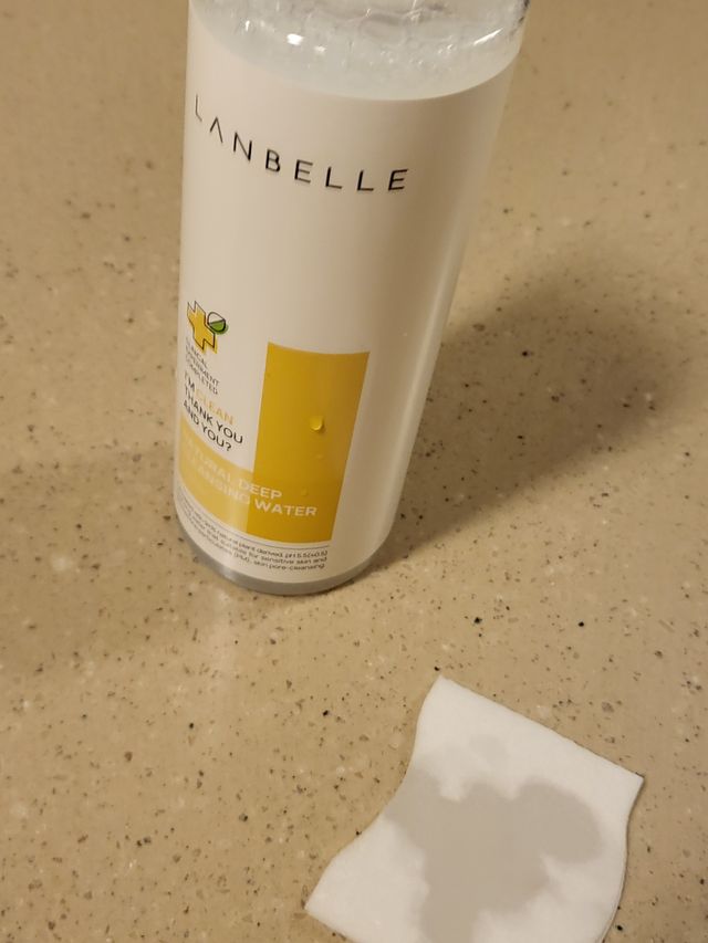 랑벨 내츄럴 딥 클렌징 워터 500ml 리뷰 사진