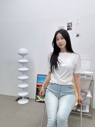 더그린랩 WOMEN TWIST MODAL SHORT SLEEVE — 5점을 준 리뷰어가 2023년 6월 올린 사용 사진