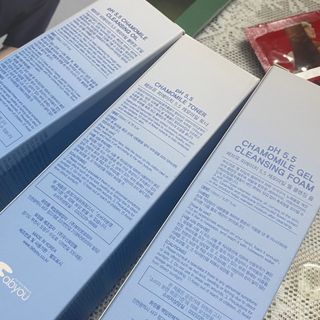 페브유 / FABYOU 페브유 pH5.5 캐모마일 젤 클렌징 폼 + 클렌징 오일 + 토너 3종 세트 — 4점을 준 리뷰어가 2021년 7월 올린 사용 사진