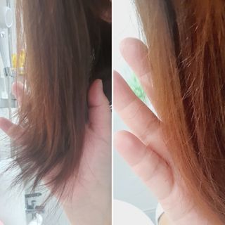 [유니프] 헤어 샤이니 핑크 컬러 트리트먼트 500g — 5점을 준 리뷰어가 2023년 11월 올린 사용 사진