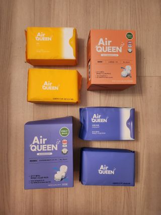 에어퀸 뉴브레스 유기농 생리대 4종 (팬티라이너 20P + 중형 10P + 대형 10P + 오버나이트 8P)_체험단 — 5점을 준 리뷰어가 2024년 6월 올린 사용 사진