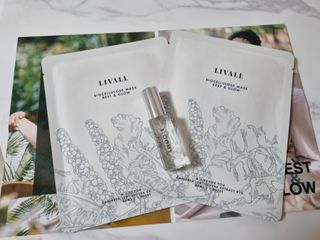 리브얼 | LIVALL 바이오셀룰로오스 마스크 레스트 앤 글로우 듀오 33ml  (2매) & 블루미 레스트 포션 — 5점을 준 리뷰어가 2022년 8월 올린 사용 사진