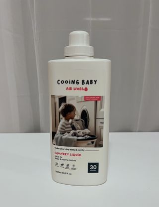 쿠잉베이비 에어워시 세탁세제,섬유유연제 1L — 5점을 준 리뷰어가 2022년 12월 올린 사용 사진