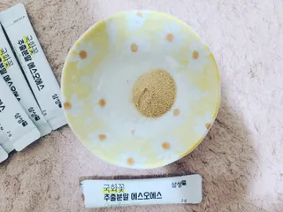 체인미 국화꽃 추출분말 에스오에스 곡류효소 과일채소 17종 혼합 분말 스틱 — 4점을 준 리뷰어가 2021년 11월 올린 사용 사진
