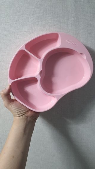 유비맘 캐릭터 실리콘 흡착 식판_색상 랜덤발송 — 5점을 준 리뷰어가 2021년 1월 올린 사용 사진