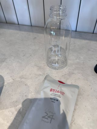 클린24시간 1BOX(5포) + 전용보틀(500ml) — 5점을 준 리뷰어가 2023년 7월 올린 사용 사진