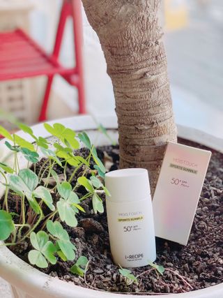 아이레시피 모이스트터치 스포츠 선밀크 50ml (SPF50+ PA+++) — 5점을 준 리뷰어가 2023년 3월 올린 사용 사진