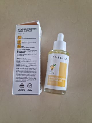 랑벨 비타 에너지 잡티 앰플 50ml 고농축 비타민, 저자극, 수분 촉촉, 미백 앰플 — 5점을 준 리뷰어가 2022년 4월 올린 사용 사진