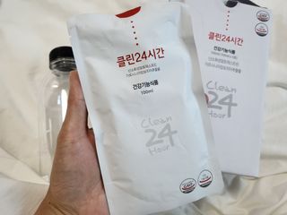 클린24시간 1BOX(5포) + 전용보틀(500ml) — 5점을 준 리뷰어가 2022년 9월 올린 사용 사진