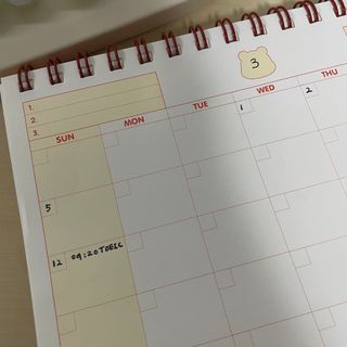 리훈 곰부 세우는 체크리스트 위클리 탁상 플래너 주간 일주일 계획표 — 5점을 준 리뷰어가 2023년 2월 올린 사용 사진