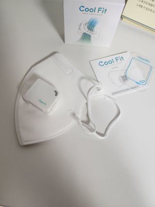주식회사 휴레브 Cool Fit(마스크 공기 순환 장치) — 5점을 준 리뷰어가 2022년 11월 올린 사용 사진