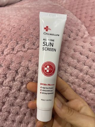 닥터셀멜로 셀멜로 올인원 선스크린 — 5점을 준 리뷰어가 2021년 4월 올린 사용 사진