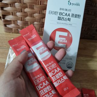[인디닥터] 타이탄 BCAA 프로틴 젤리스틱 — 5점을 준 리뷰어가 2022년 6월 올린 사용 사진
