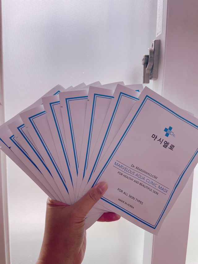 닥터마스멜로 마블러스 아쿠아 클리닉 마스크 리뷰 사진