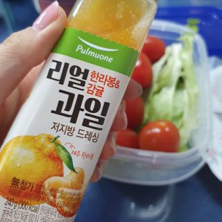 [풀무원] 리얼 과일  저지방 드레싱 240g 3종 — 3.5점을 준 리뷰어가 2021년 2월 올린 사용 사진