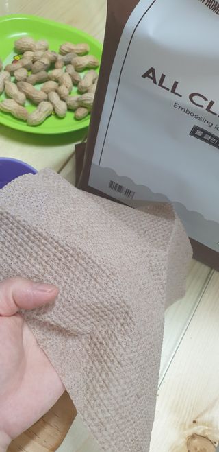 블뤼엔 일회용 수세미 — 5점을 준 리뷰어가 2021년 3월 올린 사용 사진
