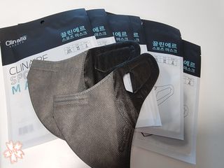 끌린에르 스포츠 귀편한 새부리형 마스크 — 5점을 준 리뷰어가 2022년 2월 올린 사용 사진