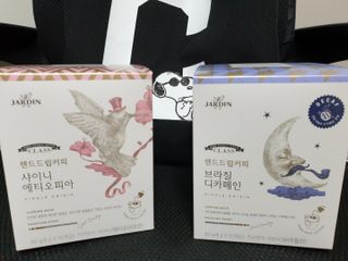 (주)쟈뎅 쟈뎅 클래스 핸드 드립 커피 10P 2종_디카페인 1종+랜덤 플레이버 1종 — 5점을 준 리뷰어가 2021년 4월 올린 사용 사진
