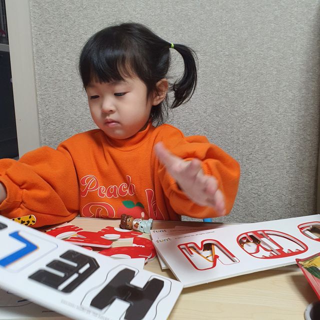 글자 블록 펀트 전체 세트 리뷰 사진