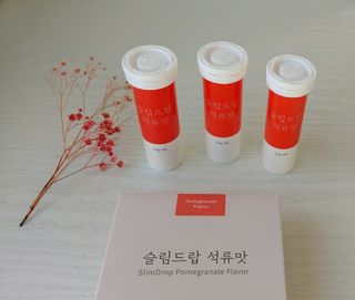 [슬림드랍 석류맛] 건기식 다이어트 보조제 겸 비타민 — 5점을 준 리뷰어가 2022년 2월 올린 사용 사진