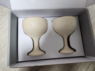 소담스퀘어 상암 [다피] 들깨 도자기 막걸리 고블렛잔 – 4Color 술잔 2P 세트(선물세트) — 5점을 준 리뷰어가 2022년 10월 올린 사용 사진