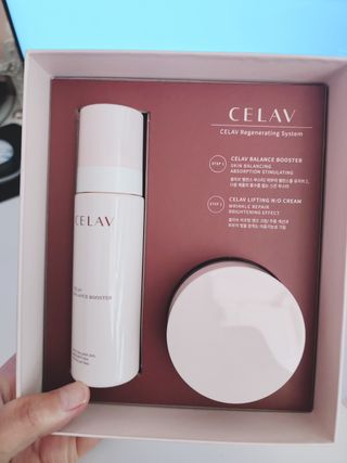 프리마인 바르기만 하면 철벽 스킨케어+24시간 마스크팩 효과. 셀라브 리제너레이팅 시스템 부스터+크림 세트 — 5점을 준 리뷰어가 2023년 6월 올린 사용 사진