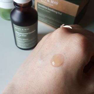 마리엔메이 센서티브 수딩 젤 크림 + 어성초 티트리 추출물 세럼 + 어성초 티트리 모공 클렌징 폼 — 5점을 준 리뷰어가 2021년 8월 올린 사용 사진