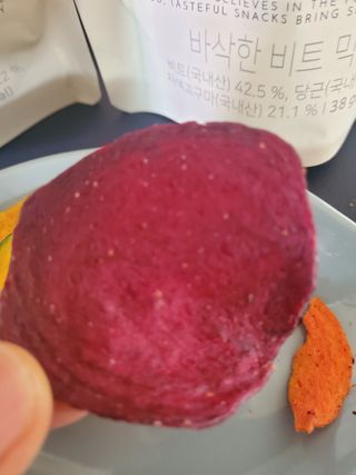 딜라이트 프로젝트 원물칩 2종 6ea(비트 믹스칩, 단호박 믹스칩) — 5점을 준 리뷰어가 2022년 4월 올린 사용 사진