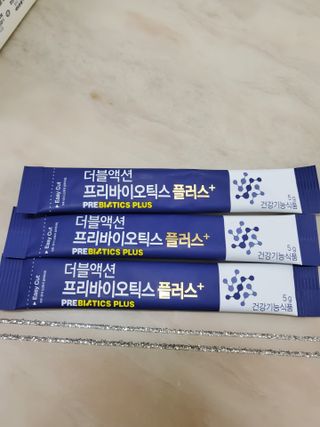 메이준뉴트리 더블액션 프리바이오틱스 플러스+ — 5점을 준 리뷰어가 2021년 3월 올린 사용 사진