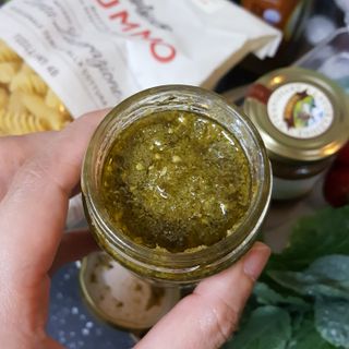 이탈리안 프리미엄 파스타 룸모 Rummo 파스타 2종 + 바질 페스토 + 블랙 트러플 페이스트 — 5점을 준 리뷰어가 2021년 7월 올린 사용 사진