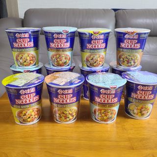 NISSIN 닛신 컵누들  4종 - 씨푸드오리지날, 씨푸드 스파이시, 씨푸드 커리, 씨푸드 XO소스 — 5점을 준 리뷰어가 2022년 2월 올린 사용 사진