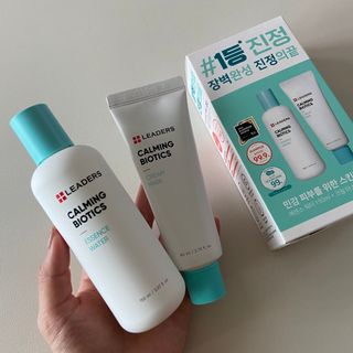 리더스코스메틱 리더스 카밍 바이오틱스 #1등 진정 기획세트 [에센스 워터150ml + 크림 마스크80ml] — 5점을 준 리뷰어가 2022년 8월 올린 사용 사진