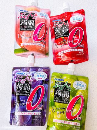 ORIHIRO 오리히로 곤약젤리 제로칼로리 130g 4종 4팩(맛별로 1팩씩) — 5점을 준 리뷰어가 2023년 1월 올린 사용 사진