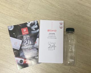클린24시간 1BOX(5포) + 전용보틀(500ml) — 3.5점을 준 리뷰어가 2022년 8월 올린 사용 사진