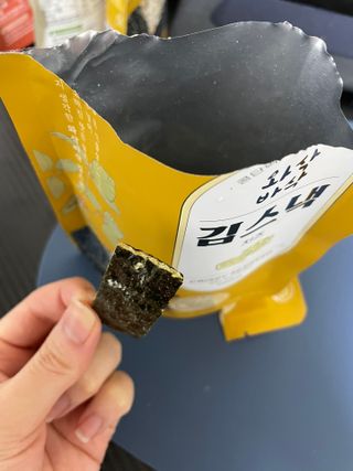 더빈트 와삭바삭 김스낵 — 5점을 준 리뷰어가 2023년 1월 올린 사용 사진