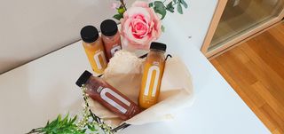 BLENDY'S 핑크 스무디+블론디 스무디 — 5점을 준 리뷰어가 2021년 10월 올린 사용 사진