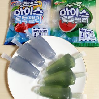 롯데제과 죠스바 아이스 톡톡 젤리 — 5점을 준 리뷰어가 2021년 10월 올린 사용 사진