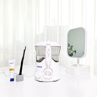 주식회사 클린디 [클린디] 양치 후 남은 이물질, 물치실로 완벽 제거 🦷 구강세정기 세트 [맞춤 칫솔 + 치약 포함] — 5점을 준 리뷰어가 2021년 12월 올린 사용 사진