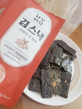 더빈트 와삭바삭 김스낵 — 5점을 준 리뷰어가 2023년 1월 올린 사용 사진