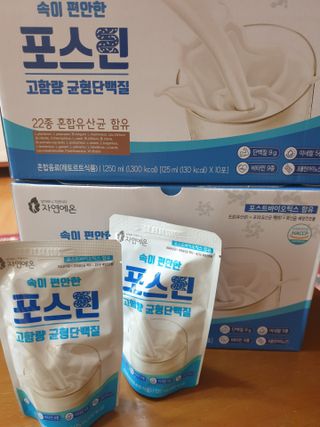 자연에온 마시는 프로틴 고함량 균형단백질 음료 포스틴 125ml 10개입 1BOX — 4점을 준 리뷰어가 2021년 5월 올린 사용 사진