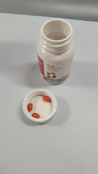 다나음 츄어블 비타민D 1000IU (130ml x 60캡슐) — 5점을 준 리뷰어가 2023년 4월 올린 사용 사진