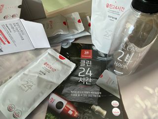 클린24시간 1BOX(5포) + 전용보틀(500ml) — 5점을 준 리뷰어가 2023년 2월 올린 사용 사진