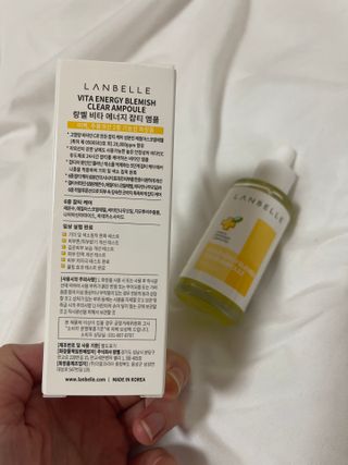 랑벨 비타 에너지 잡티 앰플 50ml 고농축 비타민, 저자극, 수분 촉촉, 미백 앰플 — 5점을 준 리뷰어가 2022년 4월 올린 사용 사진