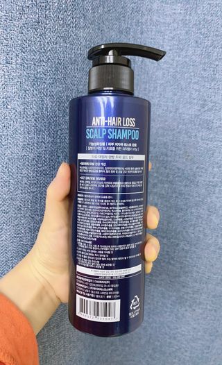 다슈코리아 다슈 데일리 단백질 한방 두피 골드 샴푸 500ml — 5점을 준 리뷰어가 2021년 1월 올린 사용 사진