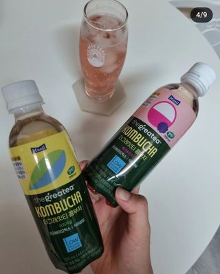 더그레잇티 콤부차 [매일유업] 더그레잇티 44kcal 콤부차 300ml *12개입 (오리지널 6개+베리리치 6개) — 5점을 준 리뷰어가 2023년 8월 올린 사용 사진