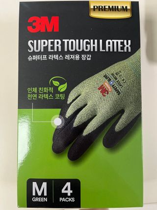나우[3M] 안전장갑 슈퍼터프 프리미엄 라텍스 레져용 장갑 (그린/오렌지/손끝코팅 중 택1) — 5점을 준 리뷰어가 2024년 7월 올린 사용 사진