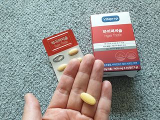 뉴트리션팩토리 비타프렙 하이퍼씨슬 밀크씨슬 900mg — 5점을 준 리뷰어가 2021년 7월 올린 사용 사진