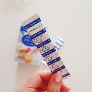 하나마이 100 프로 저분자 피쉬콜라겐 — 5점을 준 리뷰어가 2023년 3월 올린 사용 사진