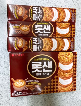 롯데제과 롯샌 카페크런치 — 5점을 준 리뷰어가 2021년 10월 올린 사용 사진