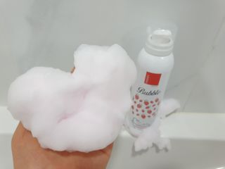 여우두마리 아기 버블클렌저 버블폼 거품놀이 유아바디워시 배쓰밤 입욕제 — 5점을 준 리뷰어가 2021년 2월 올린 사용 사진